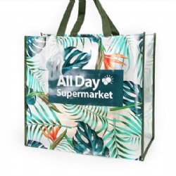 PP woven shopper bag with laminatiion