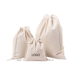 Cotton canvas drawstring bag